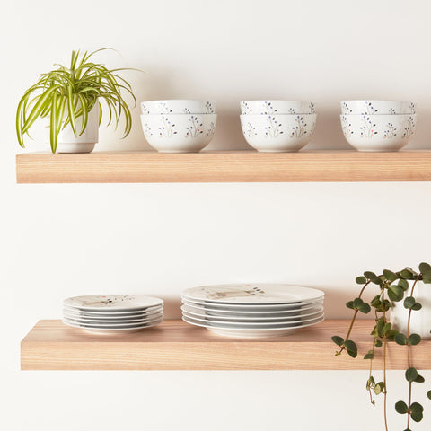 Amazon Basics close-up of Branches porcelain texture showing durable smooth finish and elegant detail