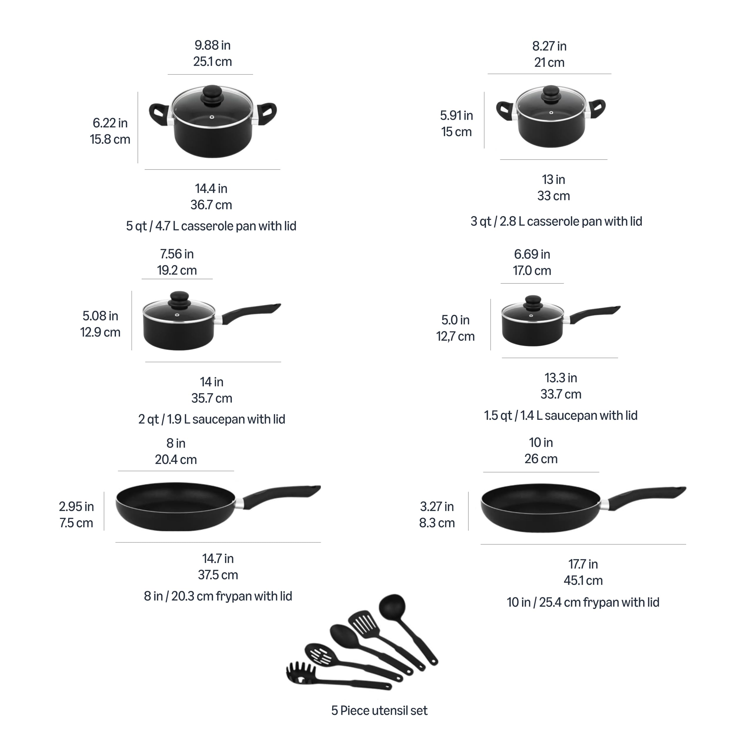 Amazon Basics cookware in use on stovetop demonstrating even cooking and practical layout
