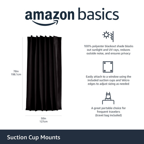 Amazon Basics fabric texture close-up highlighting weave for light blocking and insulation