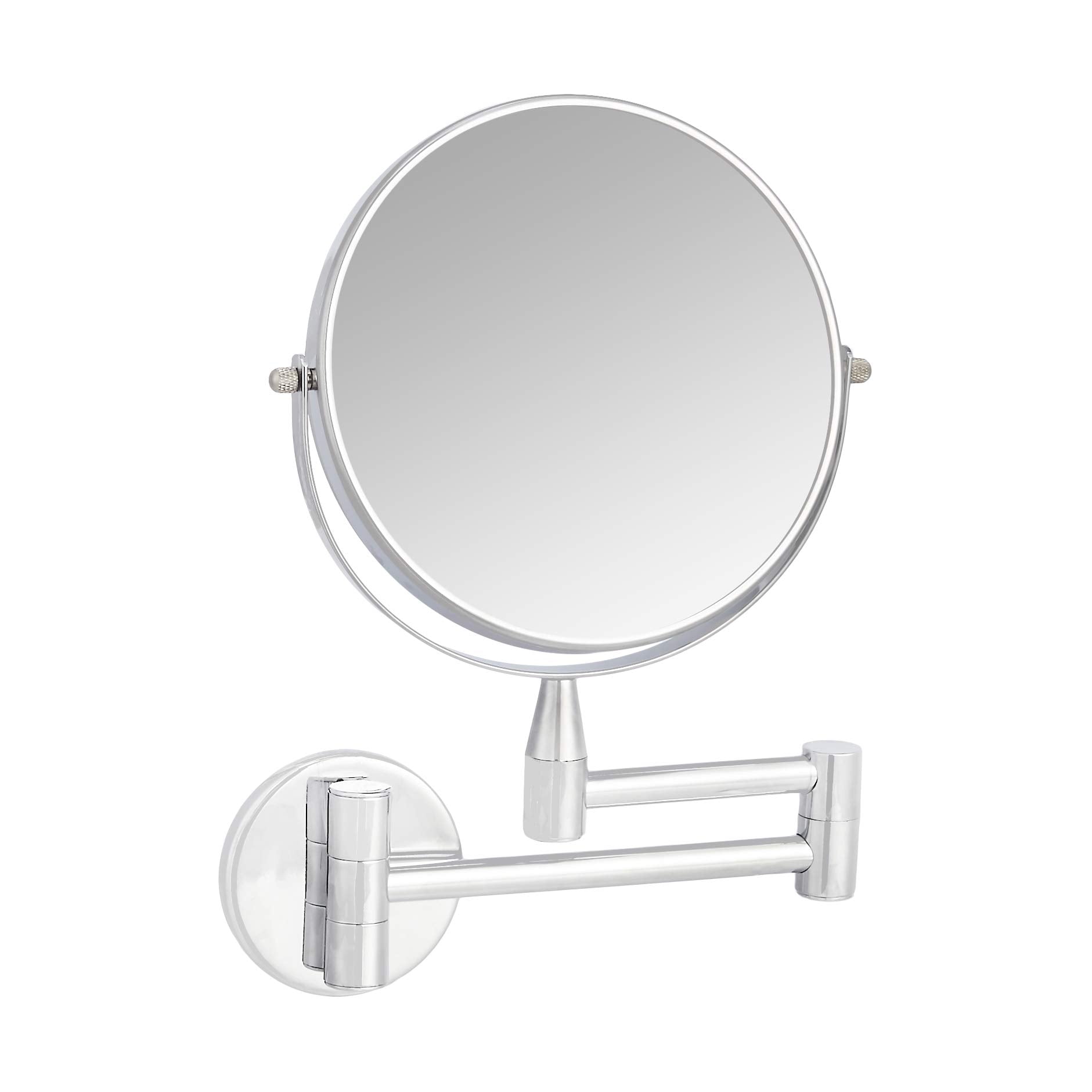 Amazon Basics close-up of mirror surface demonstrating clear reflection and grooming benefit