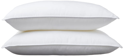 Amazon Basics close-up of polyester shell and edge piping for durability benefit