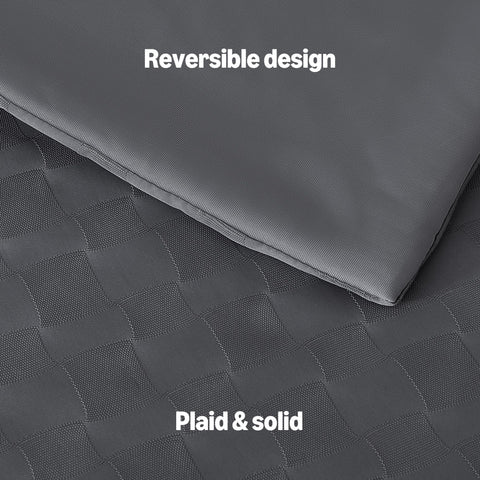 Amazon Basics edge stitching detail highlighting reinforced grid durability