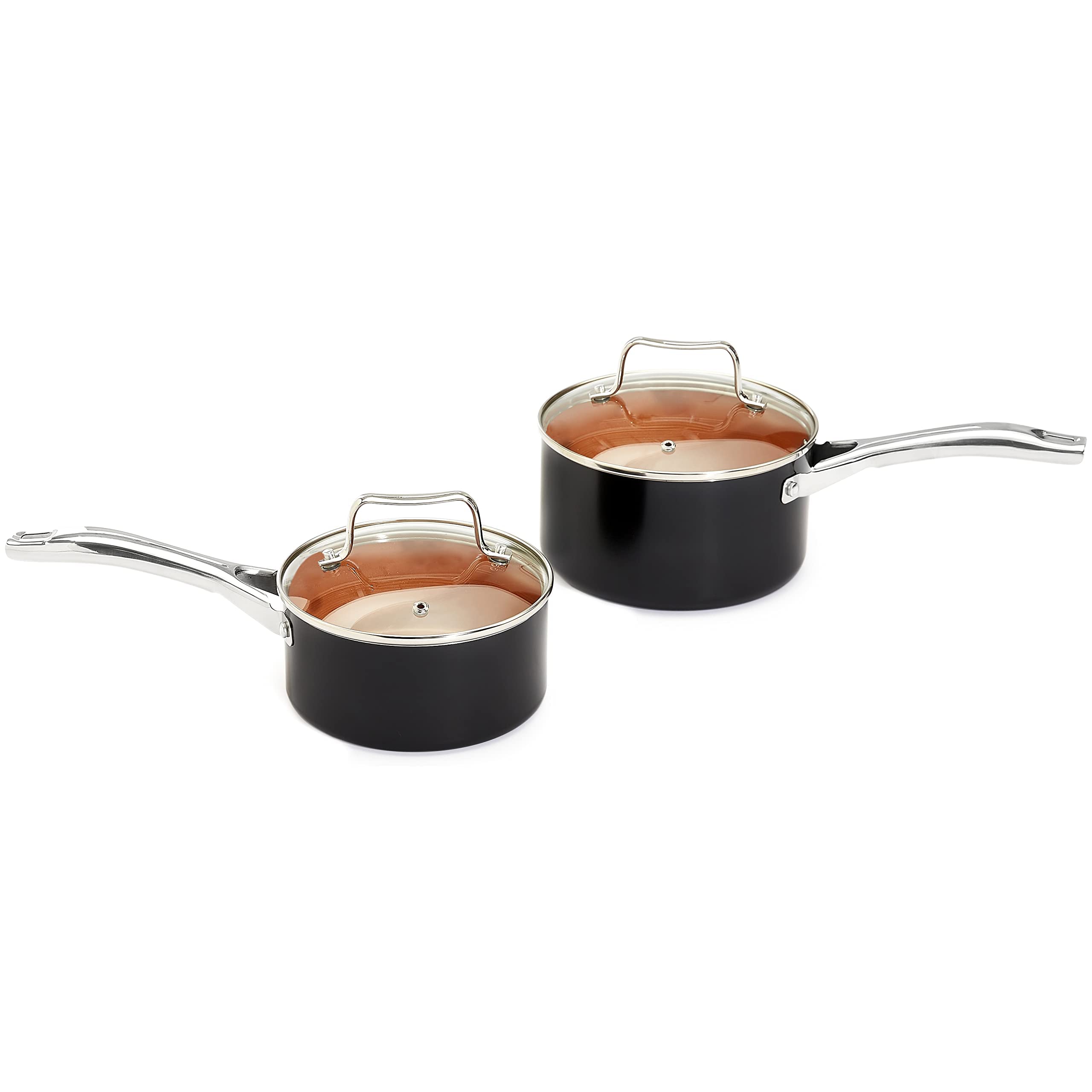 Amazon Basics 5-quart stockpot with lid highlighting even heating for soups and stews