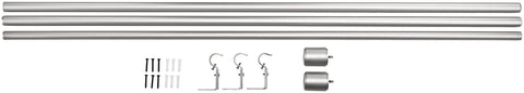 Amazon Basics rod diameter comparison illustrating sturdy thickness