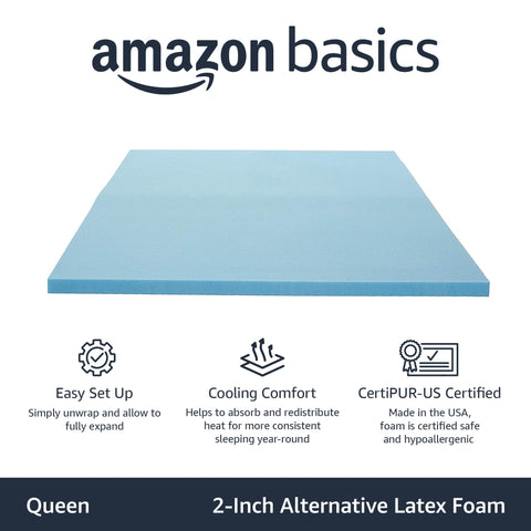 Amazon Basics foam close-up texture highlighting pressure relief and contouring