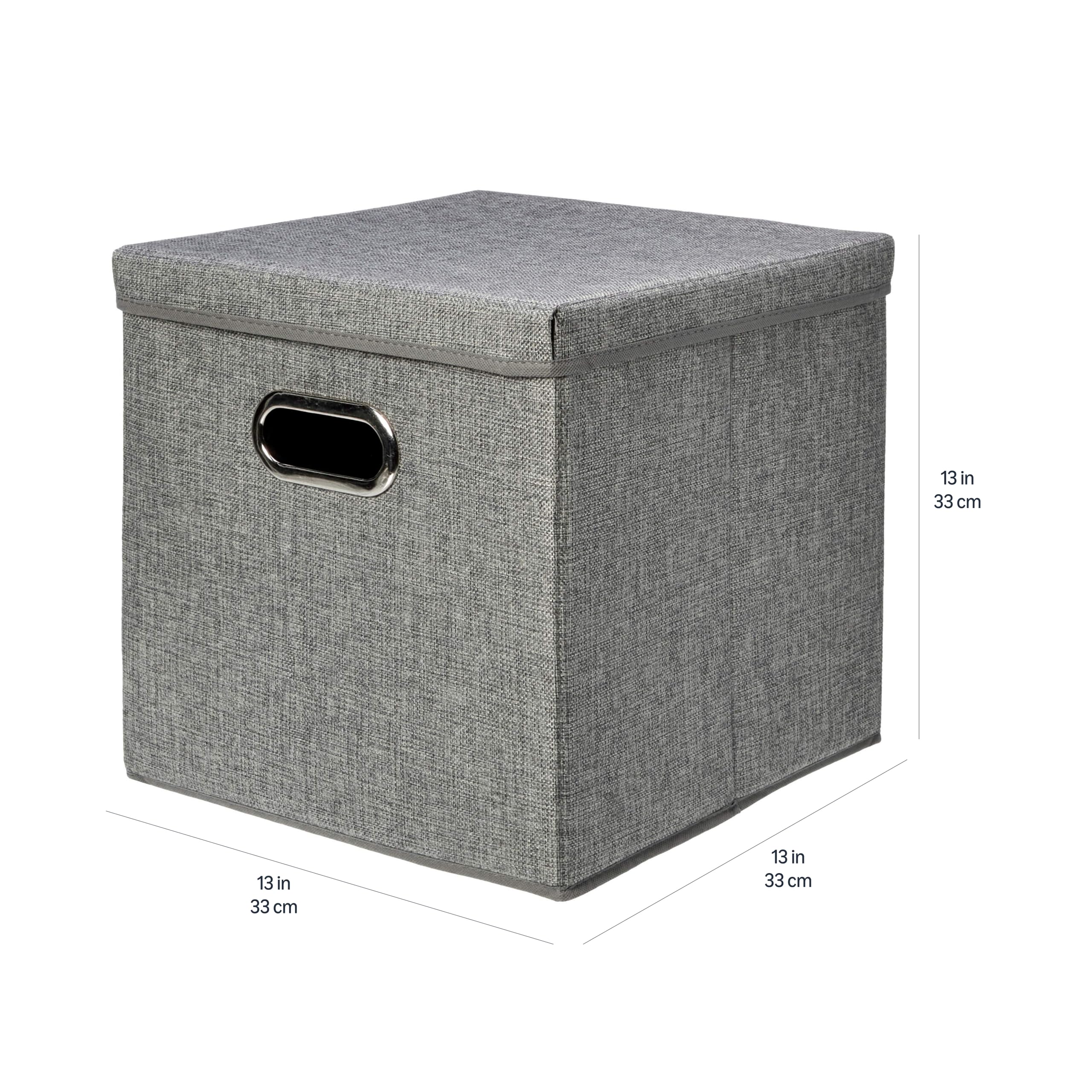 Amazon Basics folded flat cubes showing compact storage benefit for closet or trunk