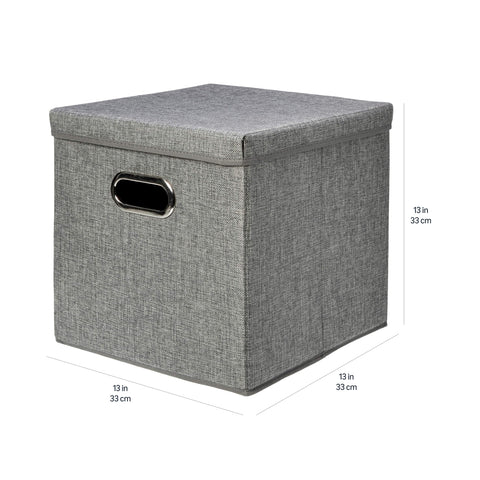 Amazon Basics folded flat cubes showing compact storage benefit for closet or trunk