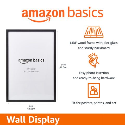 Amazon Basics close-up of corner joint showing smooth finish and polished plexiglass clarity
