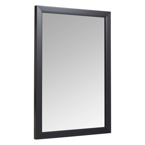 Amazon Basics front view mirror showing sleek black frame and clear reflection for style