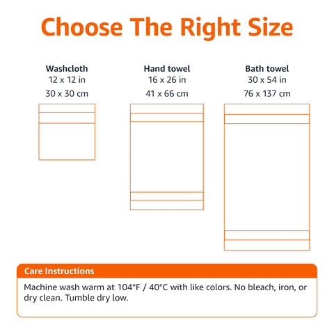 Amazon Basics hand towel hanging on bar showing quick-dry convenience