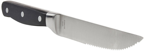 Amazon Basics handle detail with triple rivets demonstrating secure grip and lasting durability
