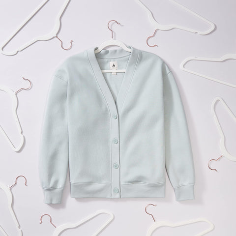 Amazon Basics hanger holding blazer showing stable support and neat presentation