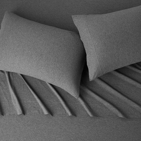 Amazon Basics flat sheet laid flat illustrating full coverage and smooth drape