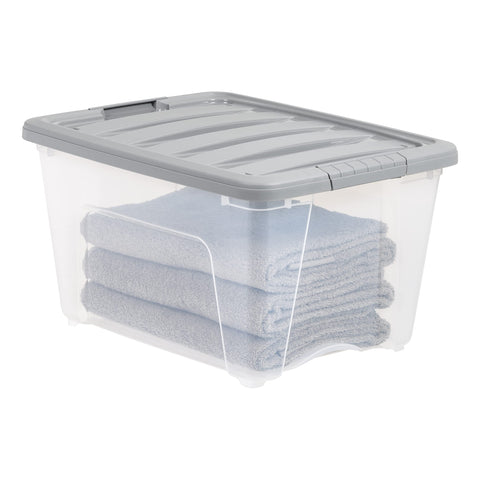 Amazon Basics open bin detail showing wide access for organizing