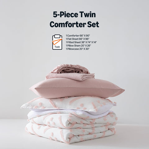 Amazon Basics pillowcase and pillow sham displayed together for matching sleep surface comfort