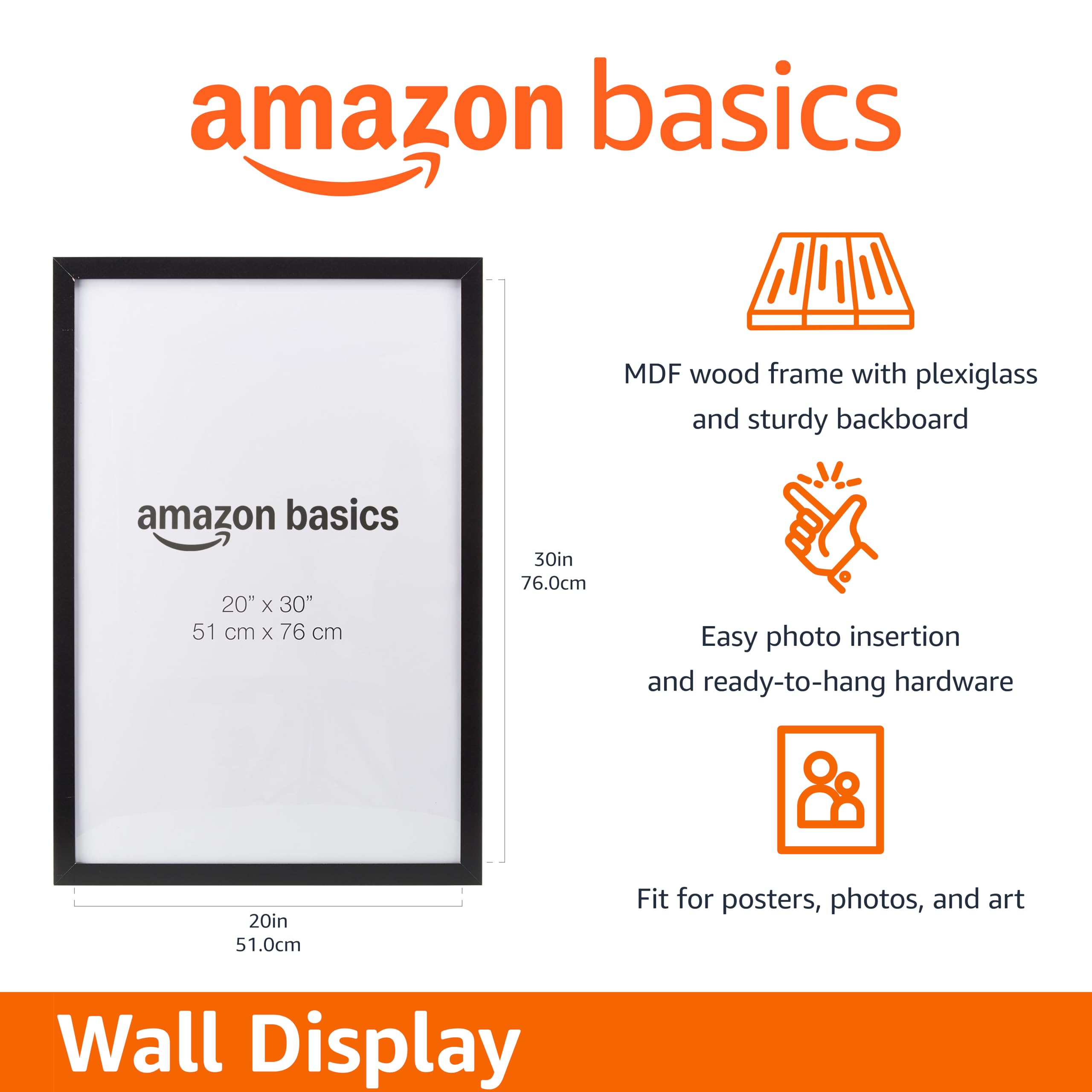 Amazon Basics close-up of polished plexiglass face showing clear protection and glare control