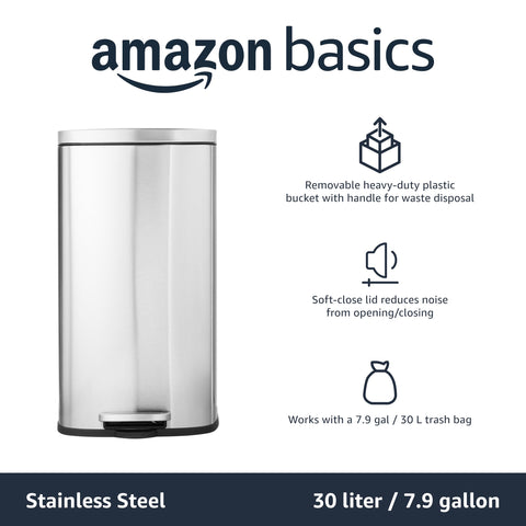 Amazon Basics scale and dimensions image showing size comparison and space-saving fit