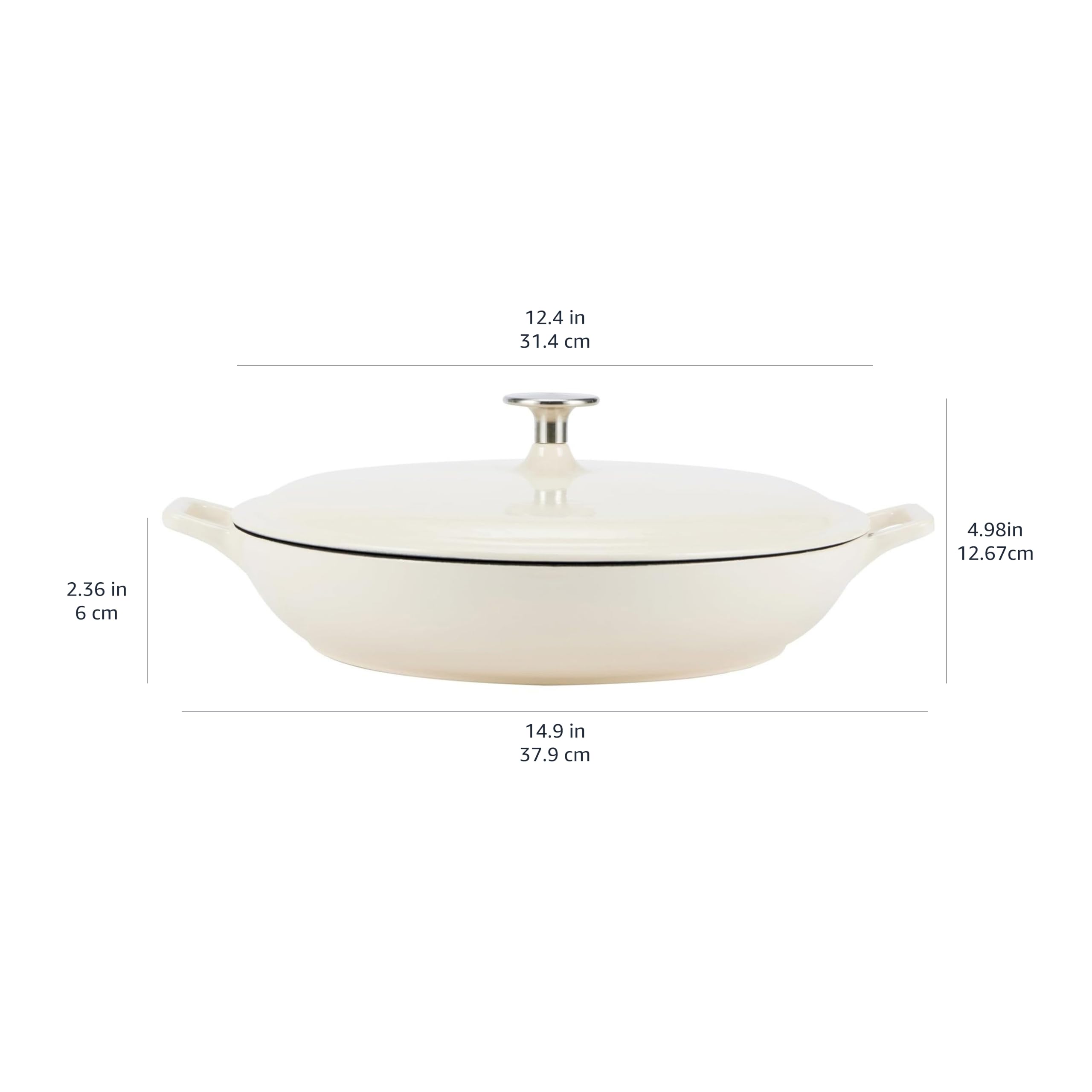 Amazon Basics casserole served on table showing attractive finish for serving