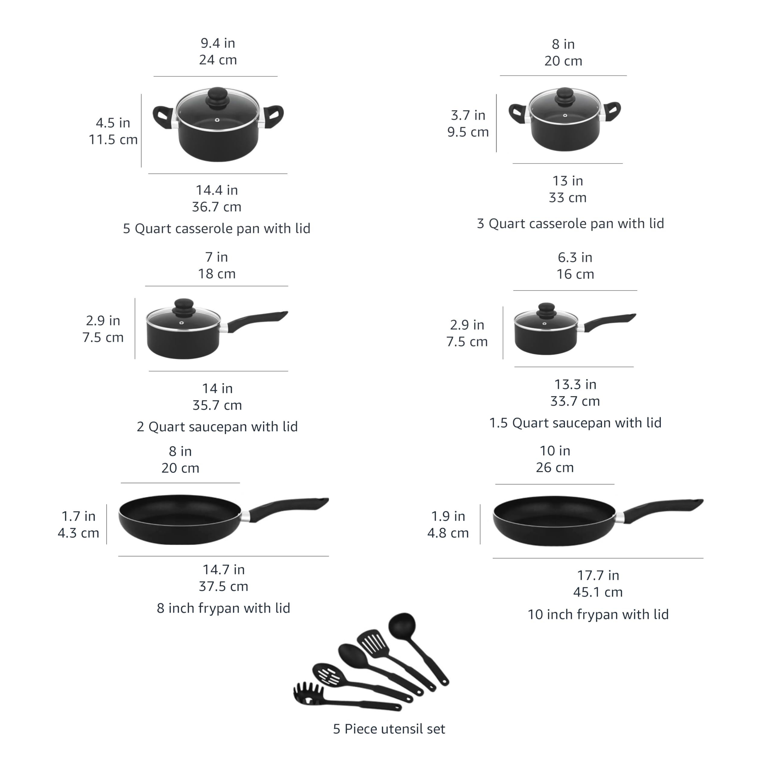 Amazon Basics cookware in use on stovetop demonstrating even heating advantage