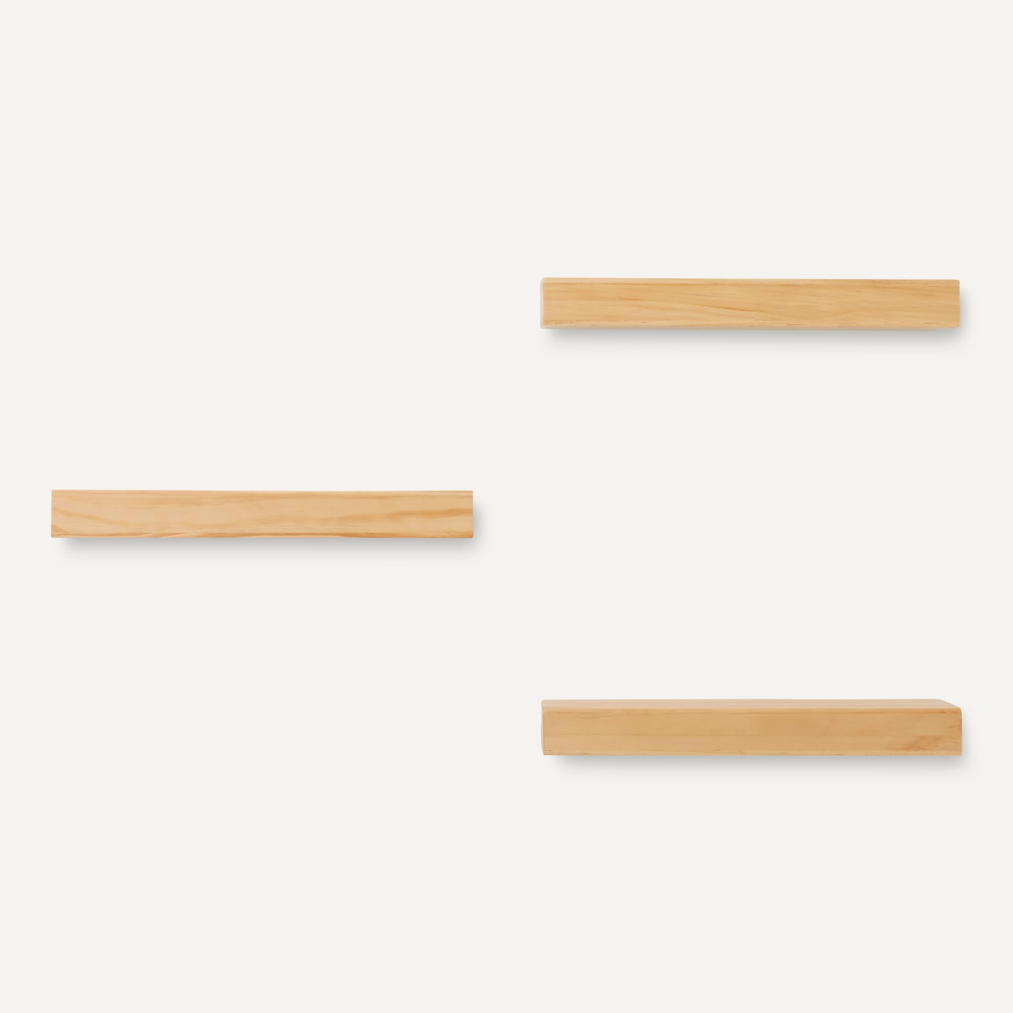 Amazon Basics shelves mounted in bathroom holding toiletries for organized storage benefit