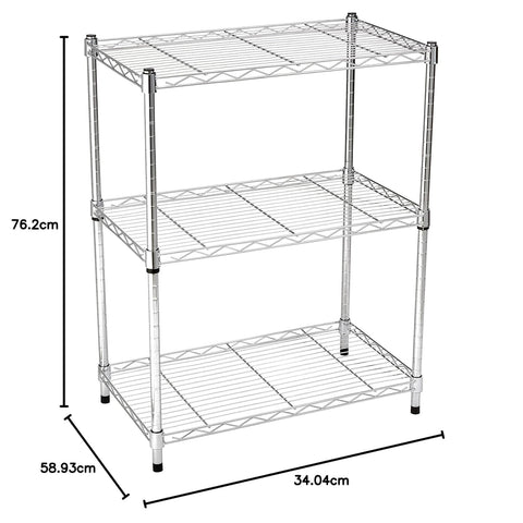 Amazon Basics shelving installed in garage demonstrating organized storage