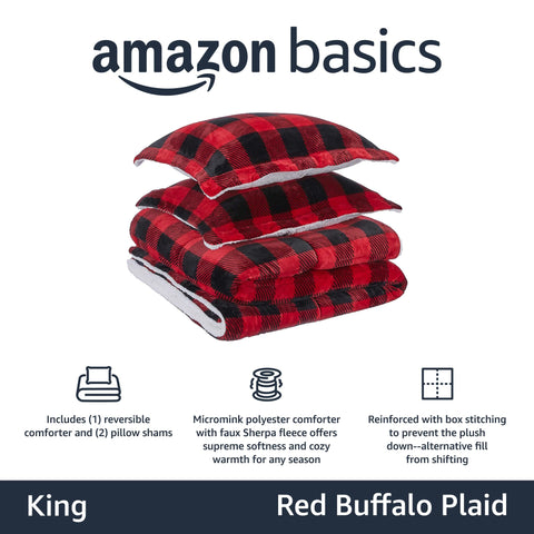 Amazon Basics Sherpa reverse close-up showing plush warmth and softness