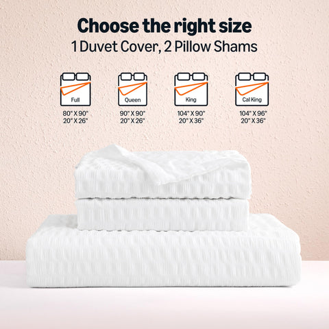 Amazon Basics size and scale on bed illustrating queen fit and full coverage