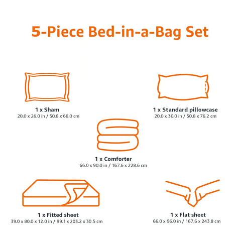 Amazon Basics set on Twin XL mattress illustrating correct sizing and coverage