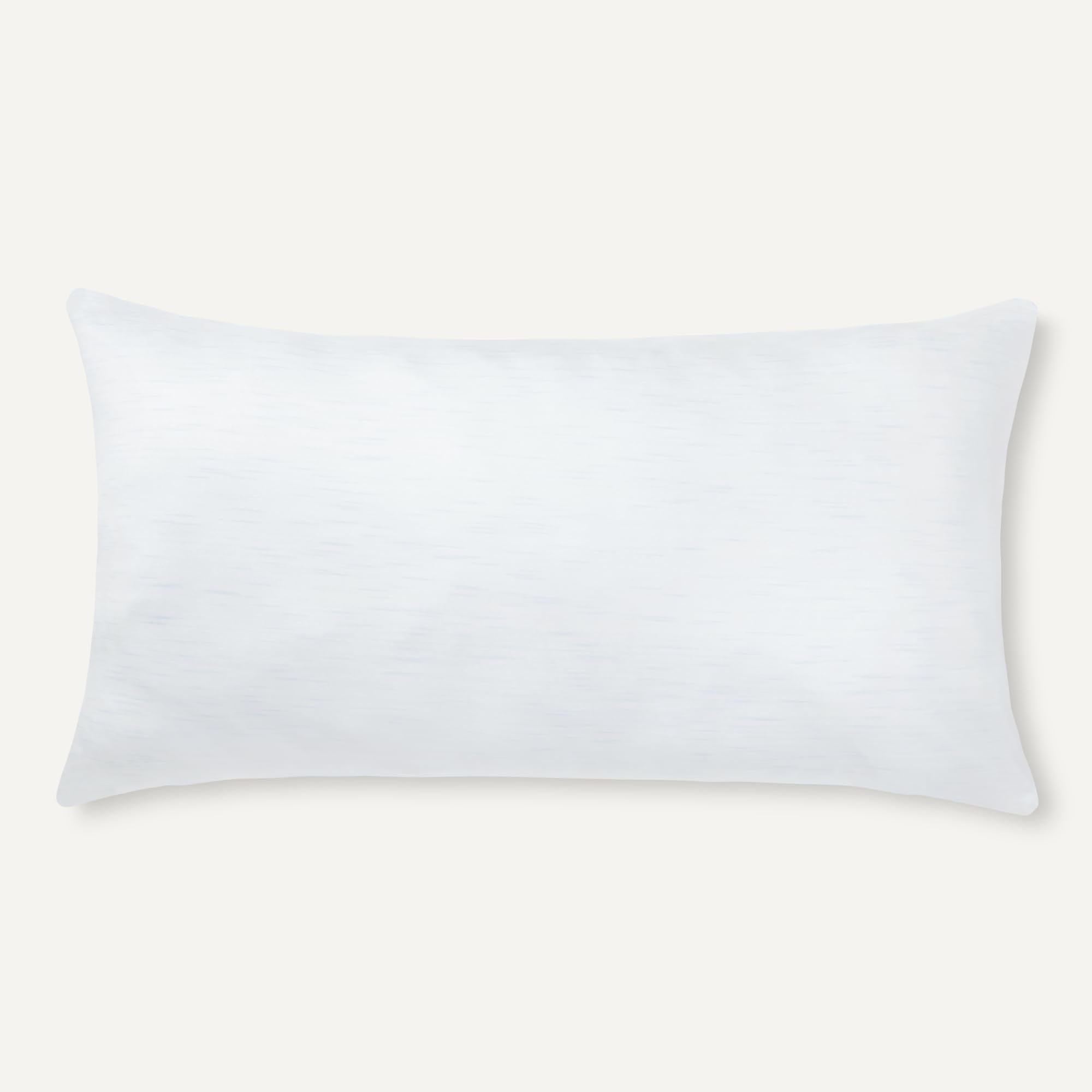 Amazon Basics pillow next to ruler showing king 20x36-inch size for proper scale