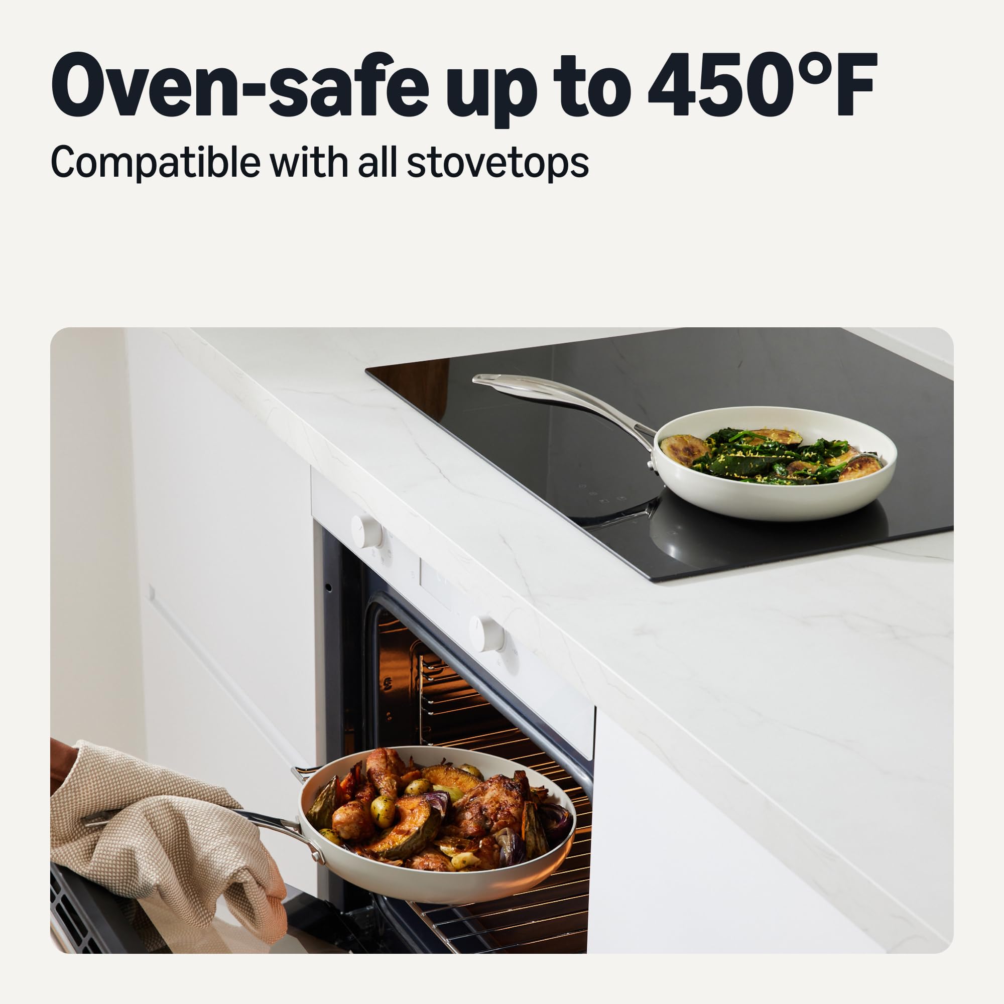 amazon basics riveted stay-cool handle detail showing secure grip for safer cooking