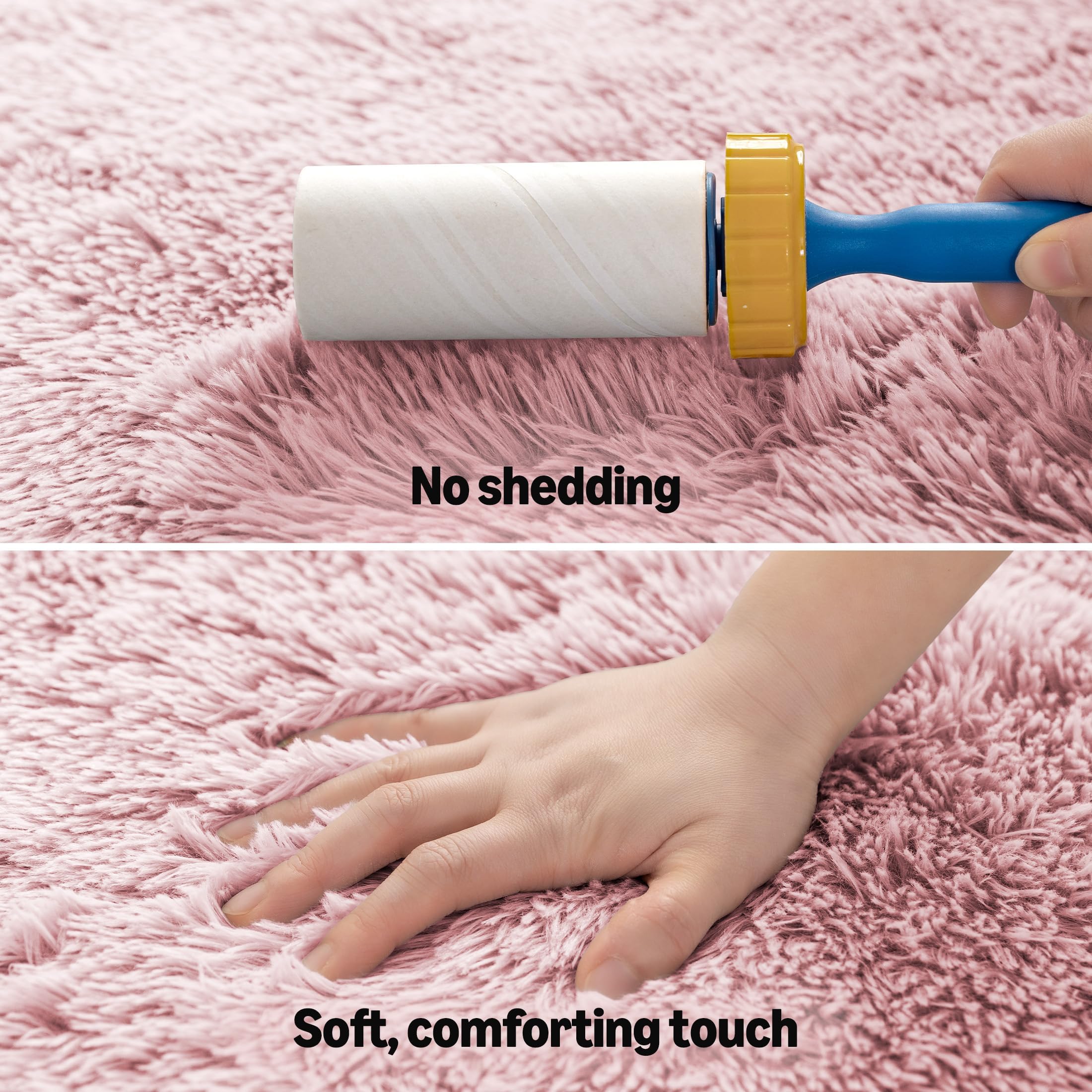 Amazon Basics rug styled in bedroom improving comfort and visual warmth