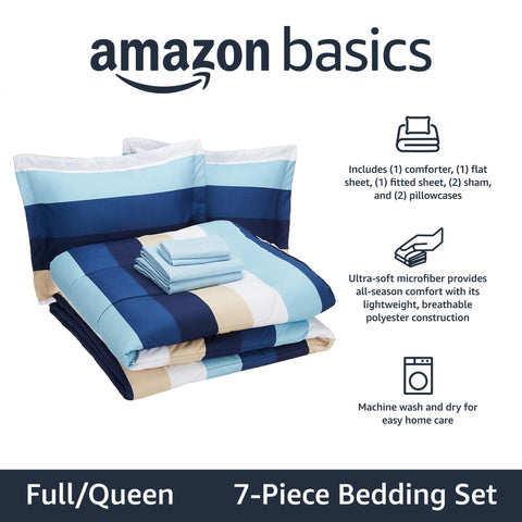 Amazon Basics close-up microfiber texture highlighting softness and durable weave