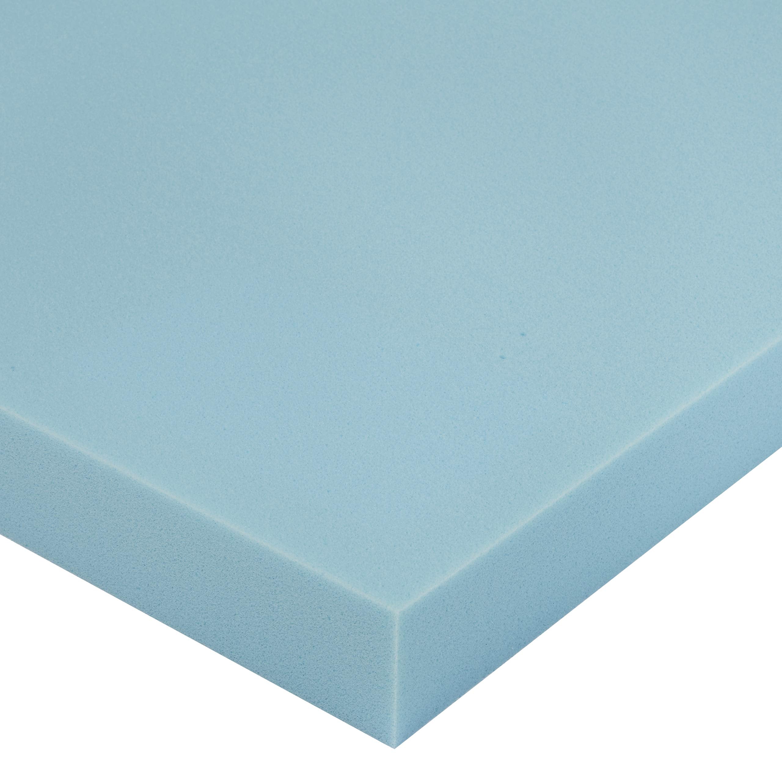 Amazon Basics unrolled topper on mattress showing 78x58x3 inch fit and scale