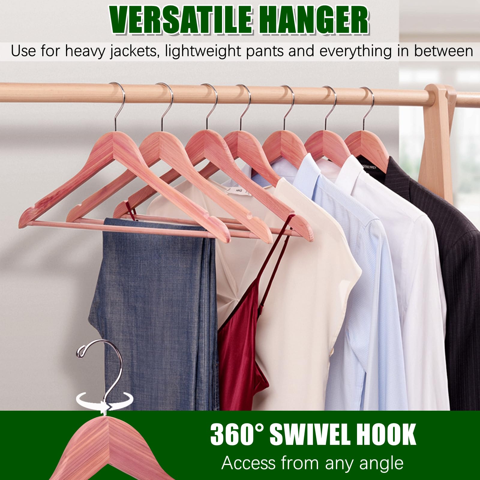 Amber Home hanger holding a strapped dress keeping straps secure