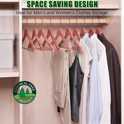 Amber Home hanger beside ruler showing slim profile to save space