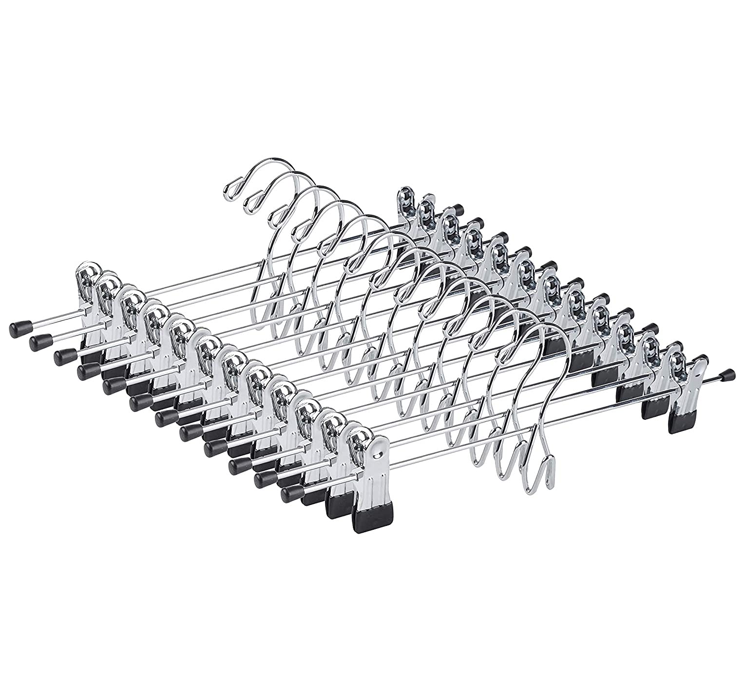 Amber Home front view of 26-pack hangers showing uniform organization benefit