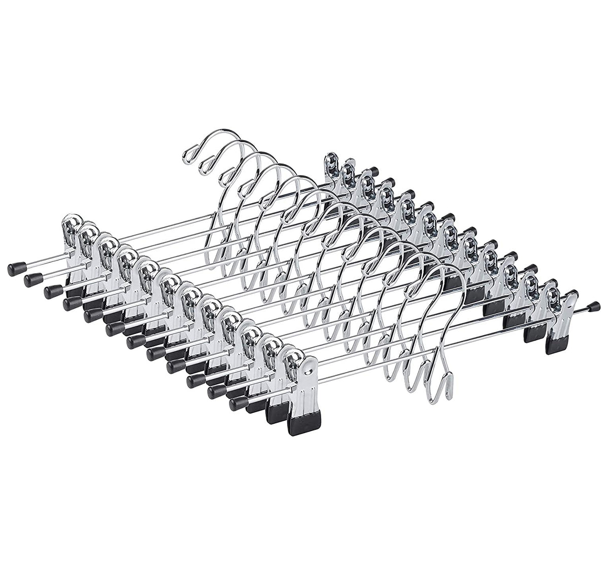 Amber Home front view of 26-pack hangers showing uniform organization benefit