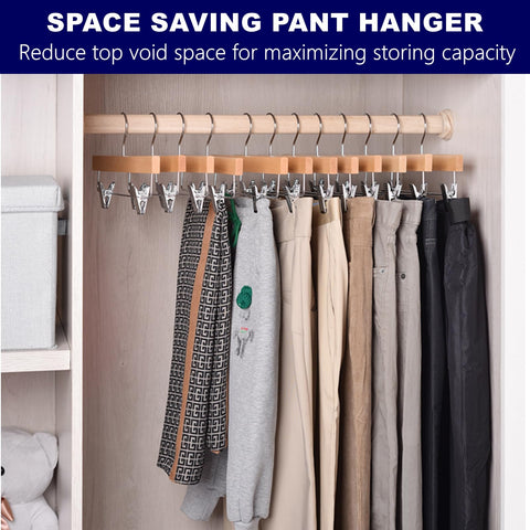 Amber Home lifestyle closet display organizing pants and skirts neatly