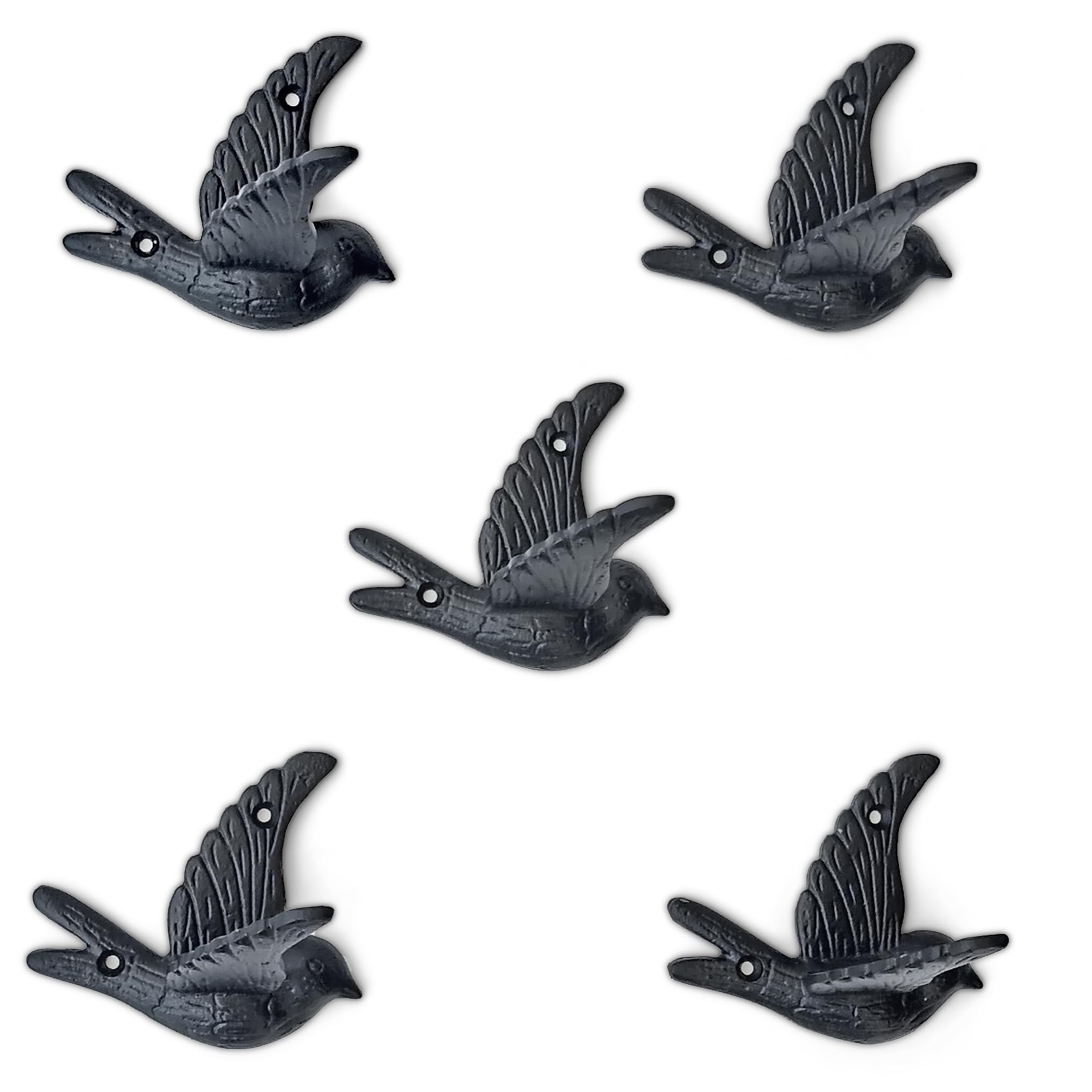Ambipolar flying bird packaging with screws and anchors for easy installation benefit