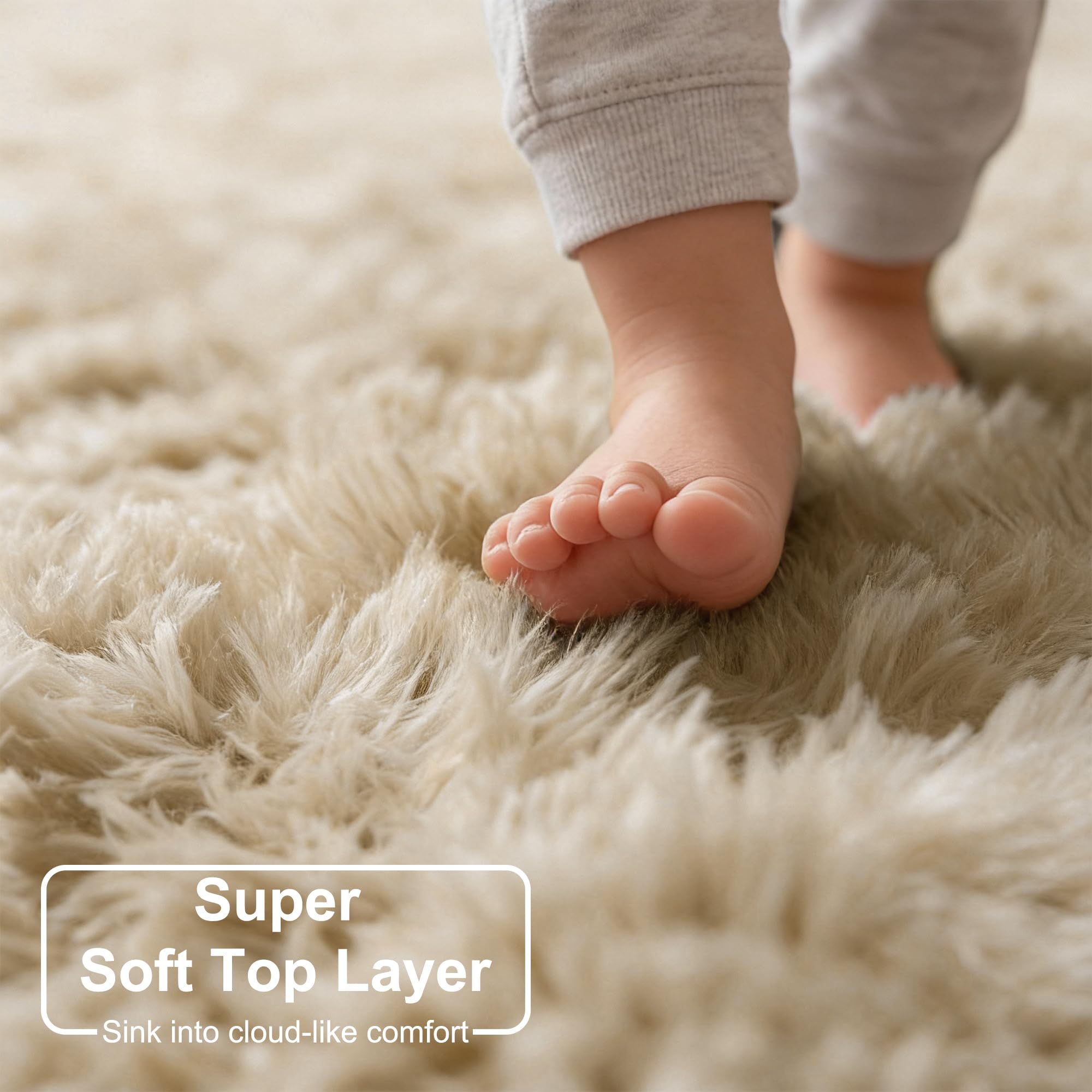 Amdrebio close-up showing plush fibers for soft comfort
