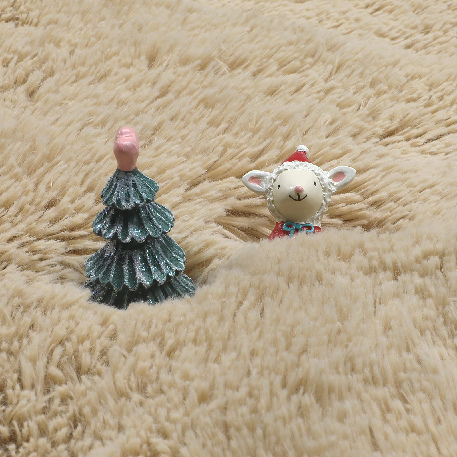 Amdrebio unpacked rug with flattening recovery for fluff