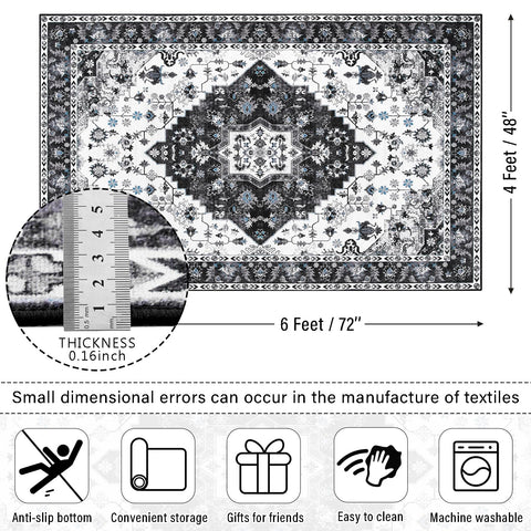 Amearea rug in washer-ready setup showing machine-washable convenience