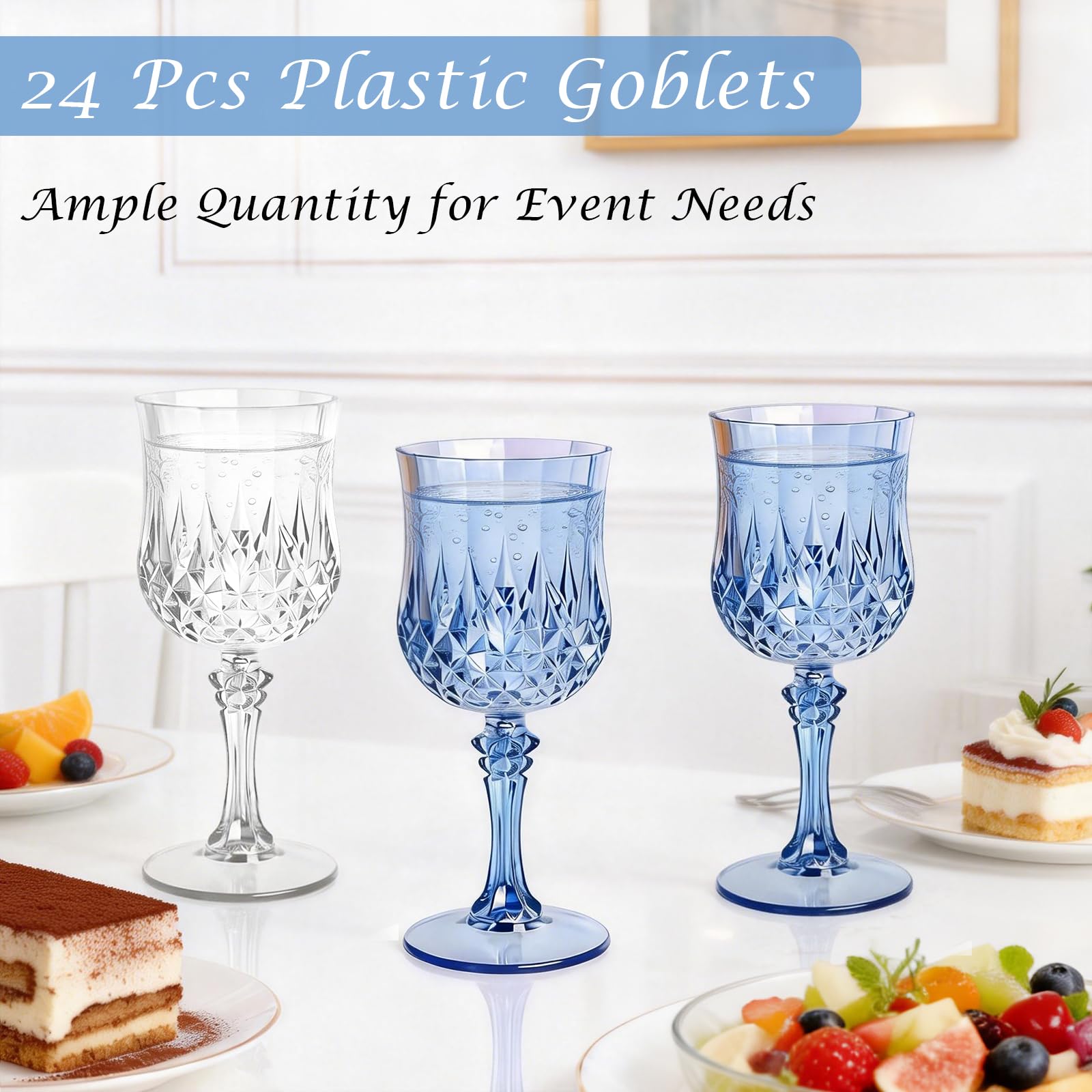 AmeLeis goblet held in hand showing lightweight comfortable grip