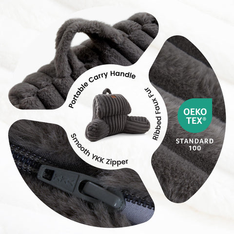 Amélie Home zipper and handle detail for quick removal and transport
