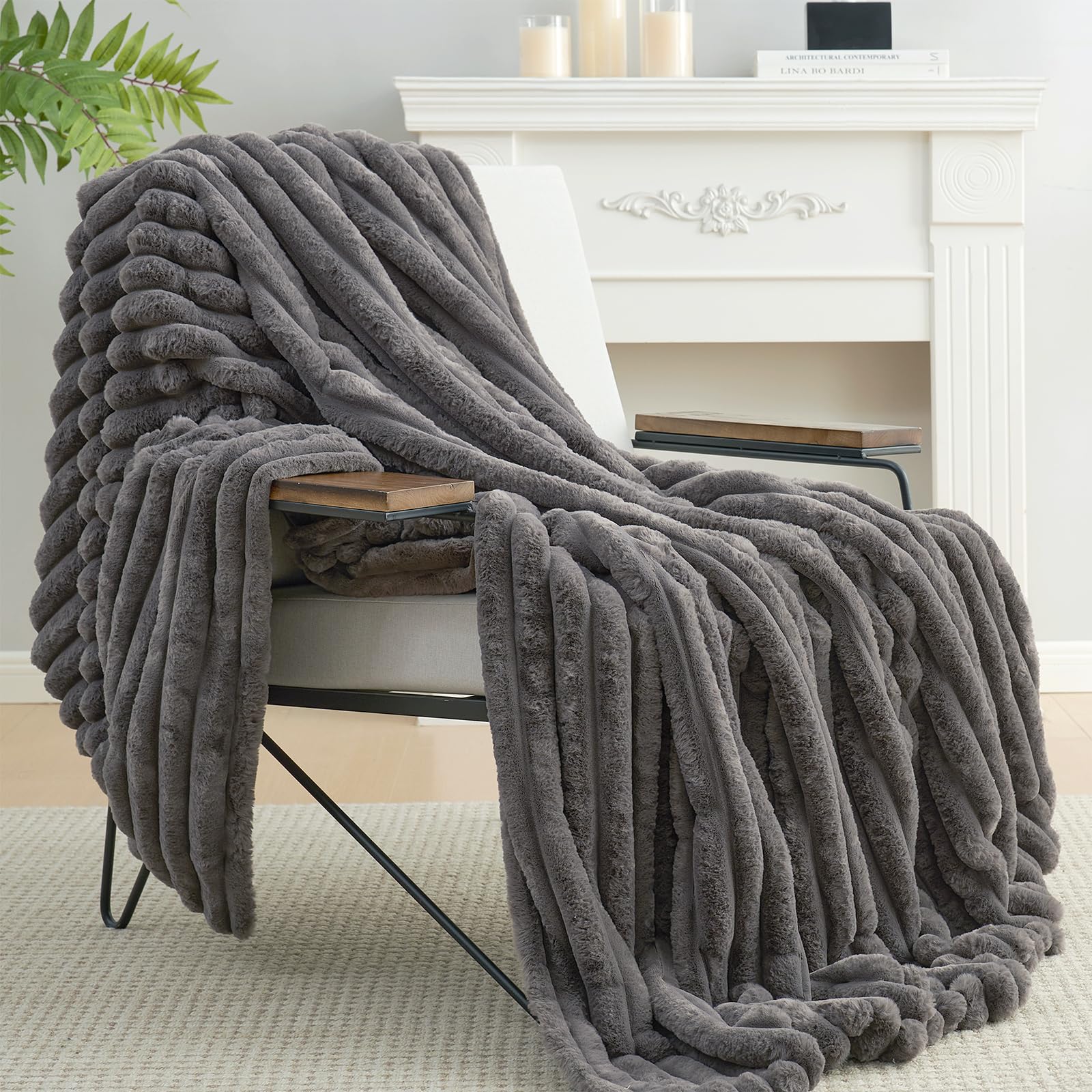 Amélie Home spread at foot of bed illustrating oversized blanket styling