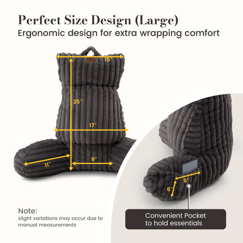 Amélie Home side pocket holding a phone for convenient bedside storage and easy access