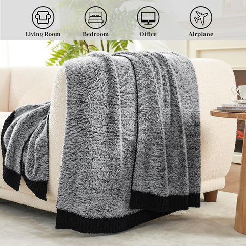 Amélie Home draped on sofa illustrating decor-enhancing cozy layer