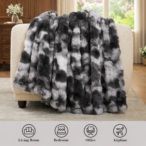 Amélie Home close-up of faux fur texture highlighting plush softness benefit