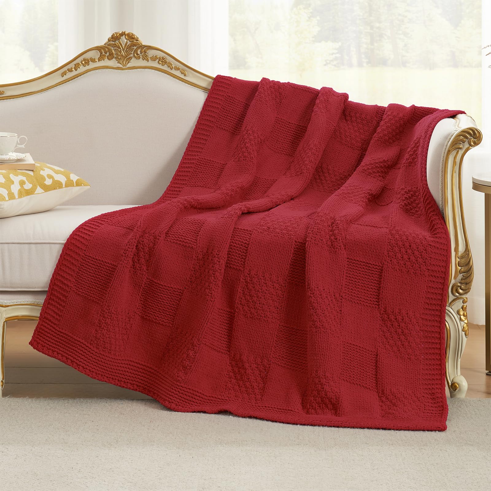 Amélie Home folded on armchair conveying neat storage and style