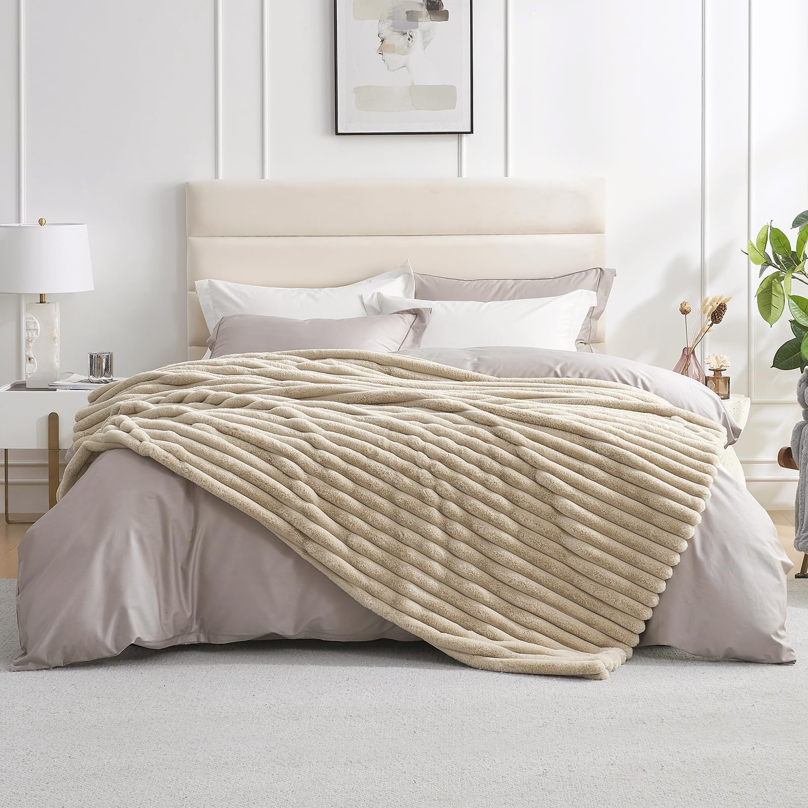 Amélie Home folded front view showing plush throw and decorative appeal